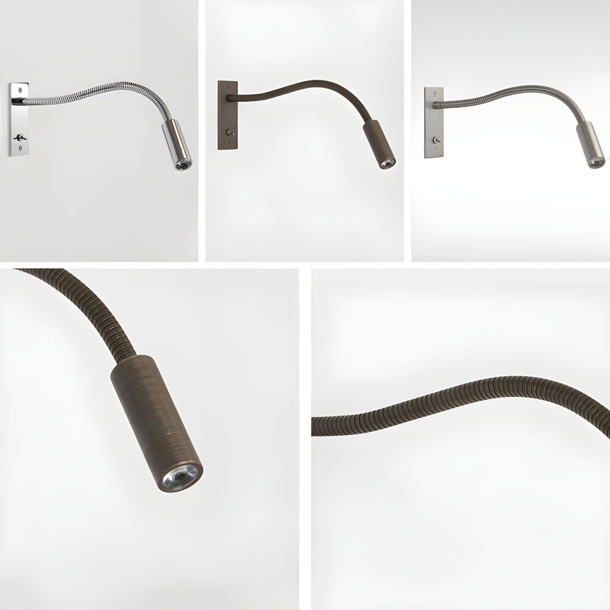 Flame Flexibele Gooseneck wandlamp