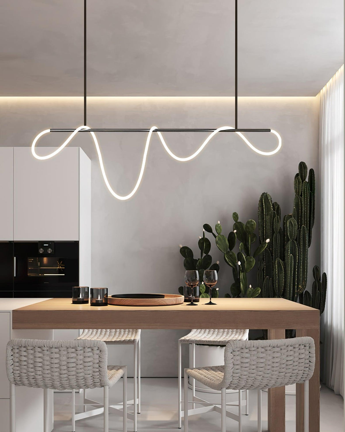 Vocor Kroonluchter Flexibel Silicone Curve Modern Elegant
