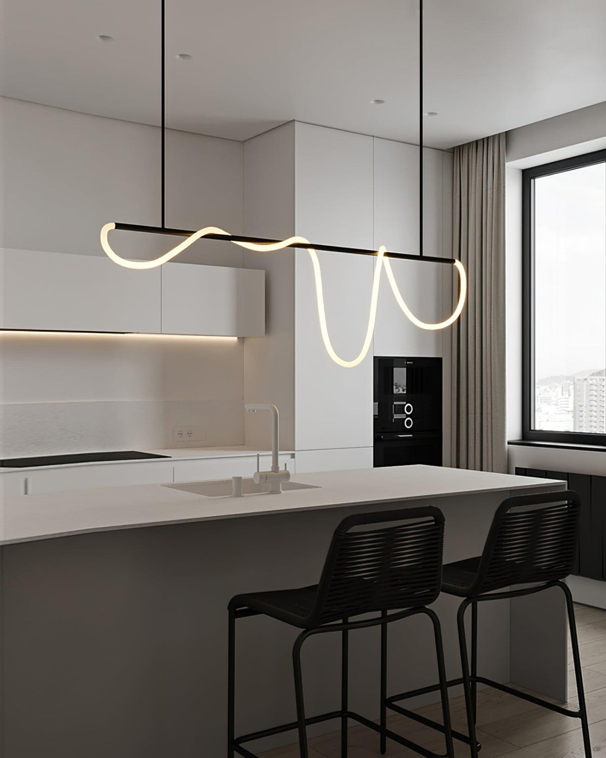 Vocor Kroonluchter Flexibel Silicone Curve Modern Elegant