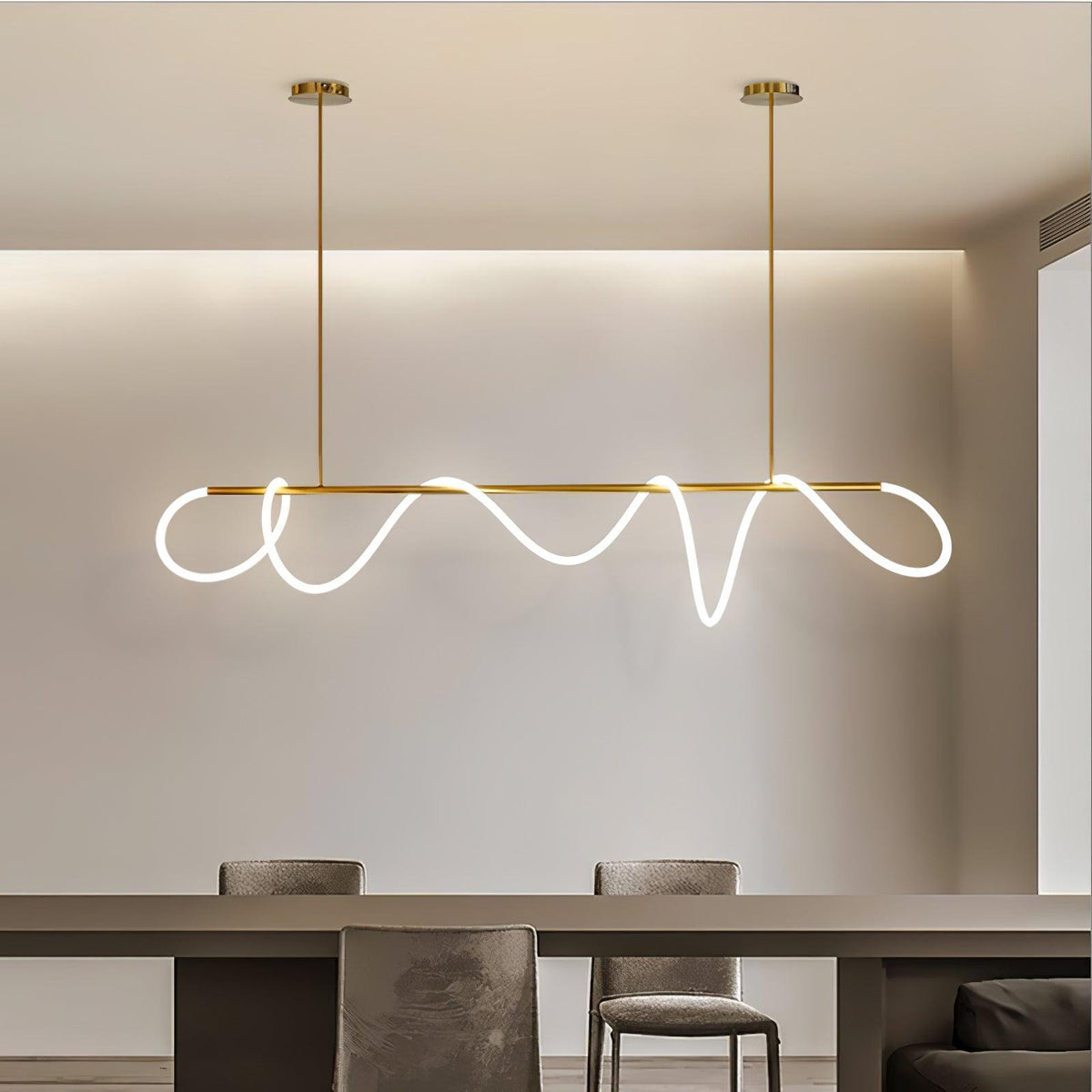 Vocor Kroonluchter Flexibel Silicone Curve Modern Elegant