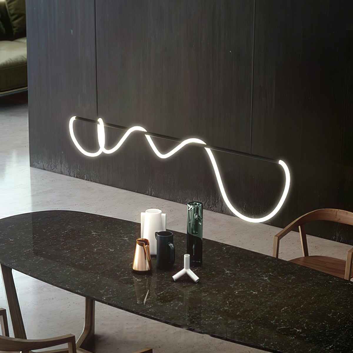 Vocor Kroonluchter Flexibel Silicone Curve Modern Elegant