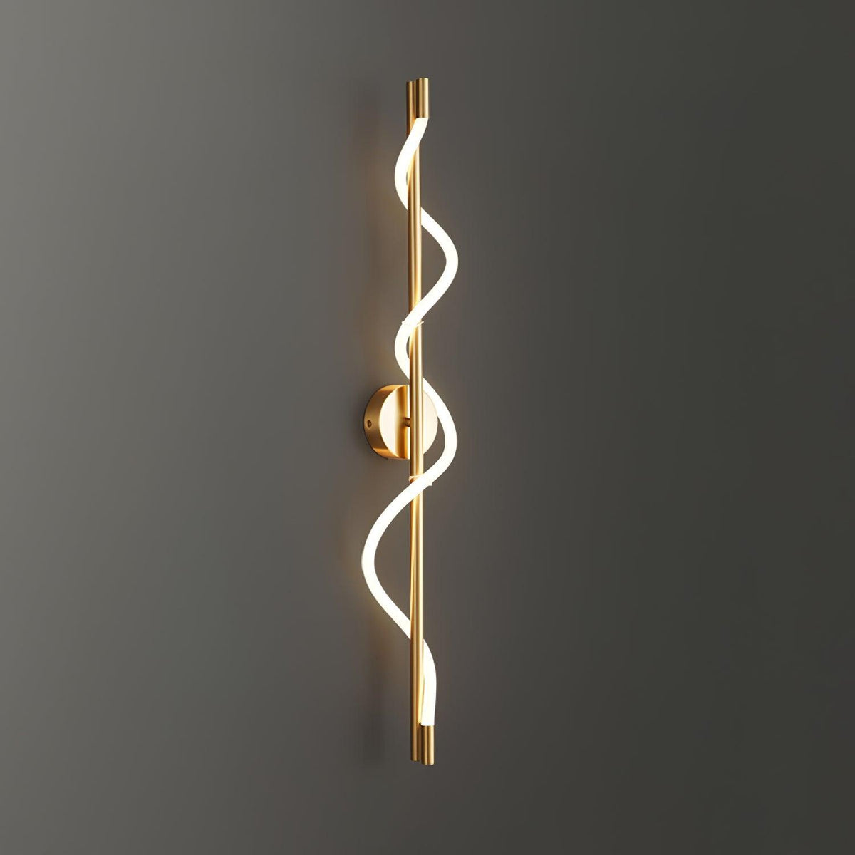 Nivelo sculpturale messing siliconen wandlamp