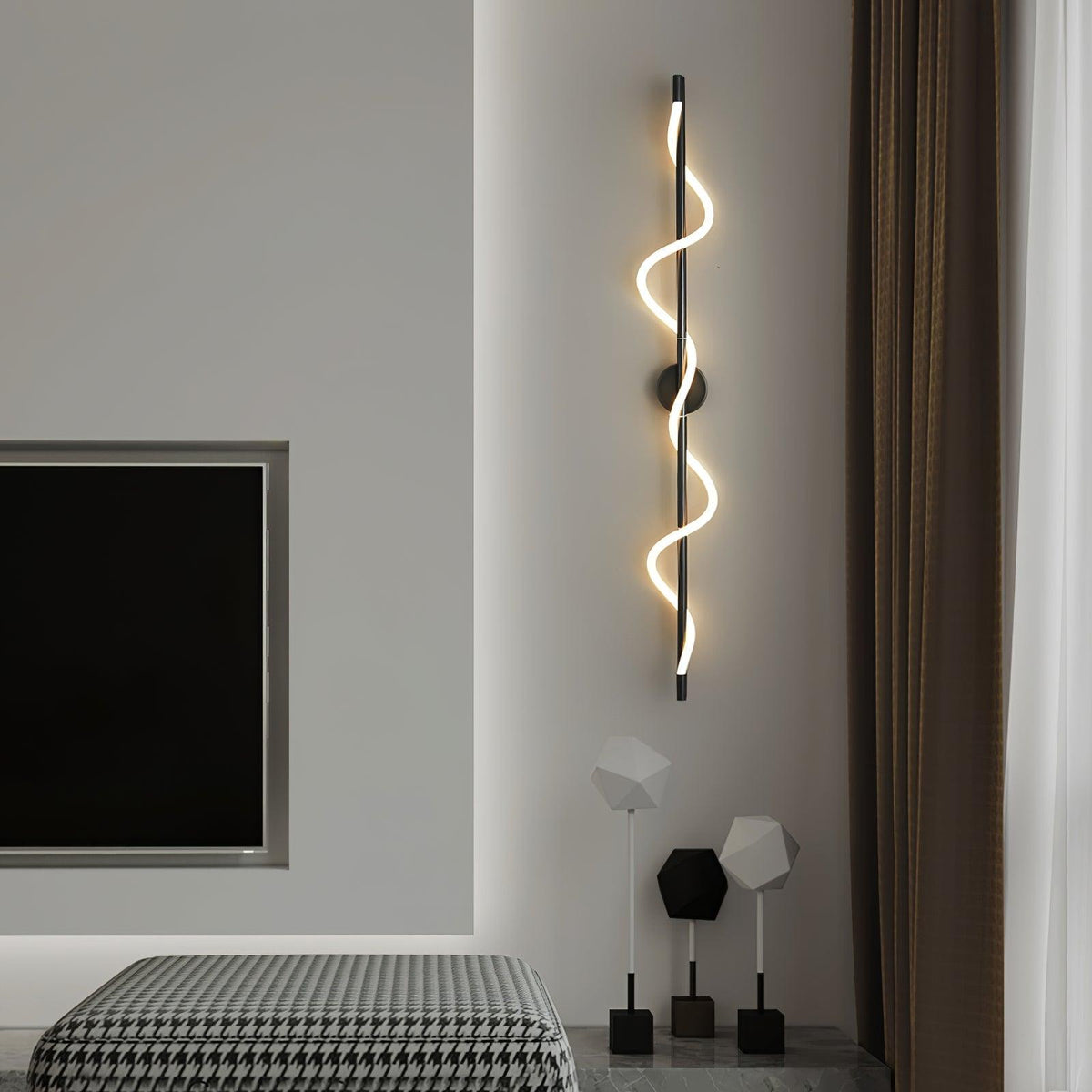 Nivelo sculpturale messing siliconen wandlamp