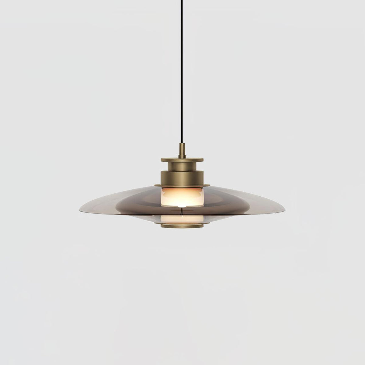 Borian glazen futuristische hanglamp