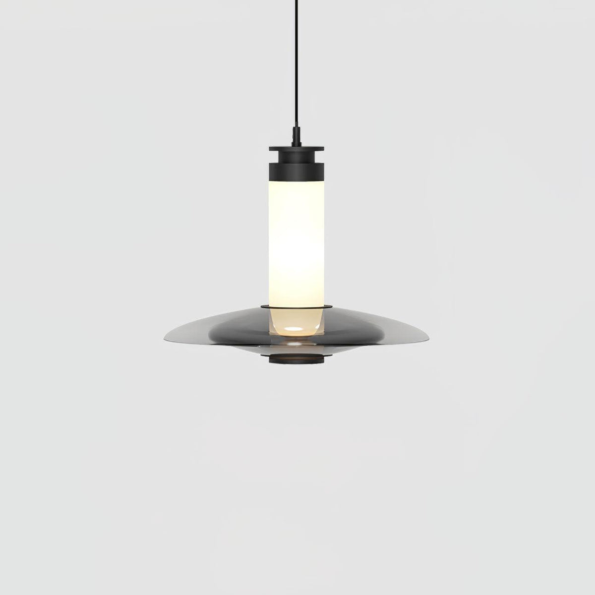 Borian glazen futuristische hanglamp