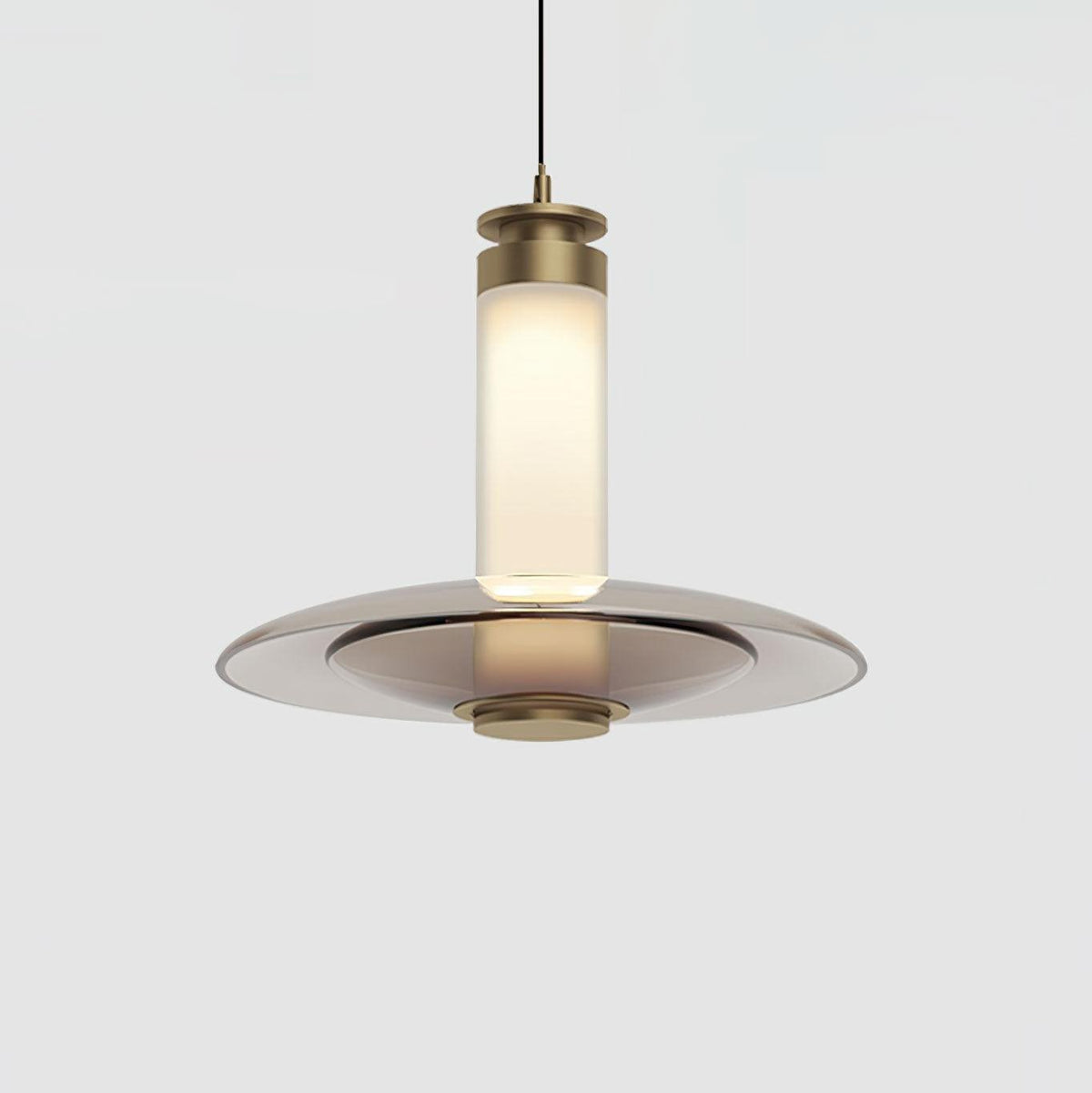 Borian glazen futuristische hanglamp