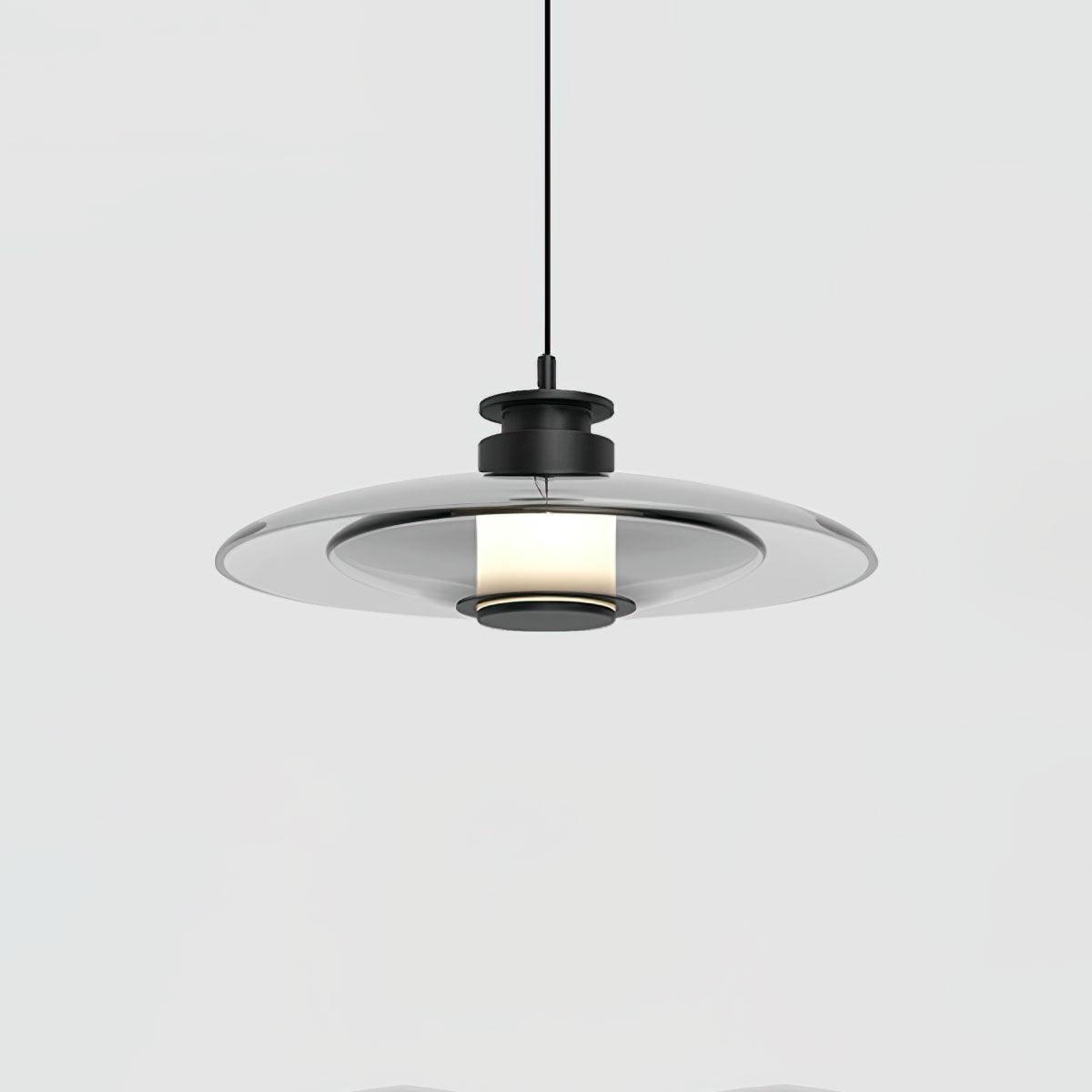Borian glazen futuristische hanglamp