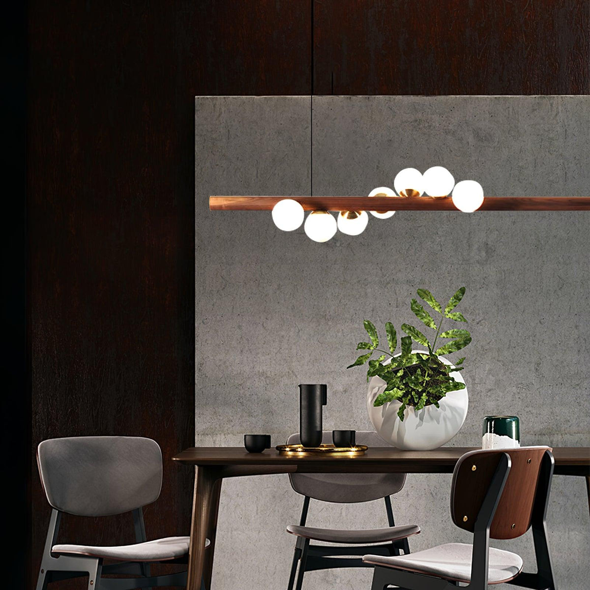 Arox Scandinavische houten hanglamp