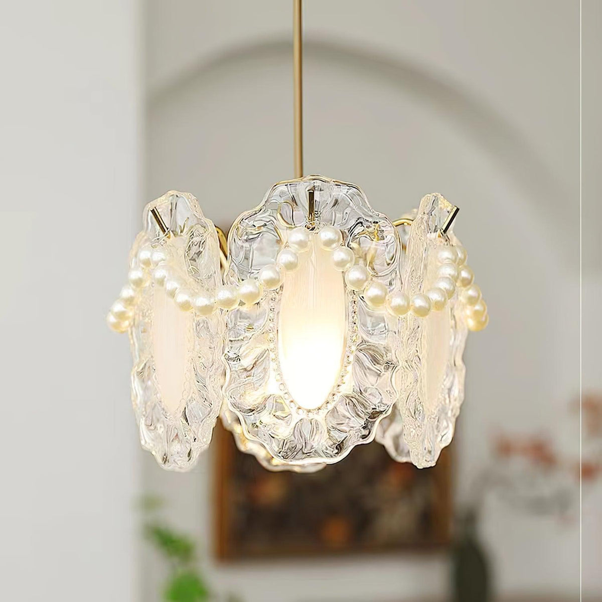 Velinette hanglamp met Glanzend glas