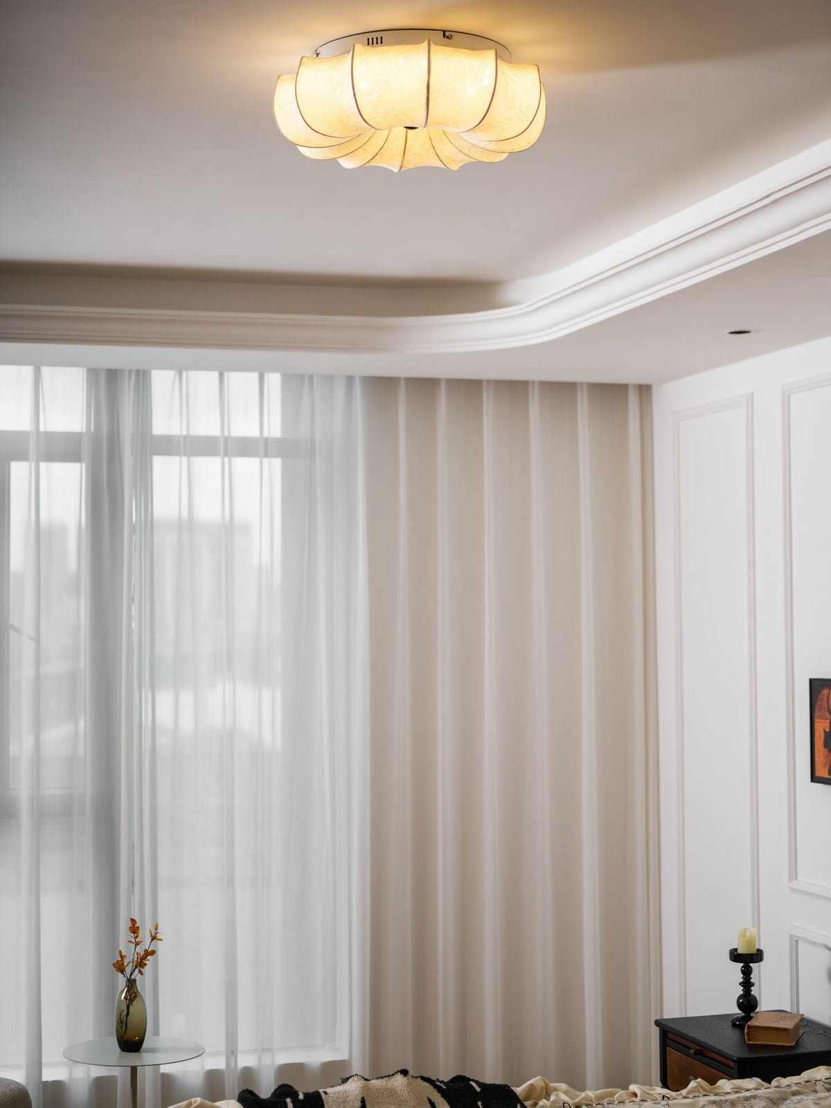 Vivaria Premium Noordse kunst houten katoenen plafondlamp