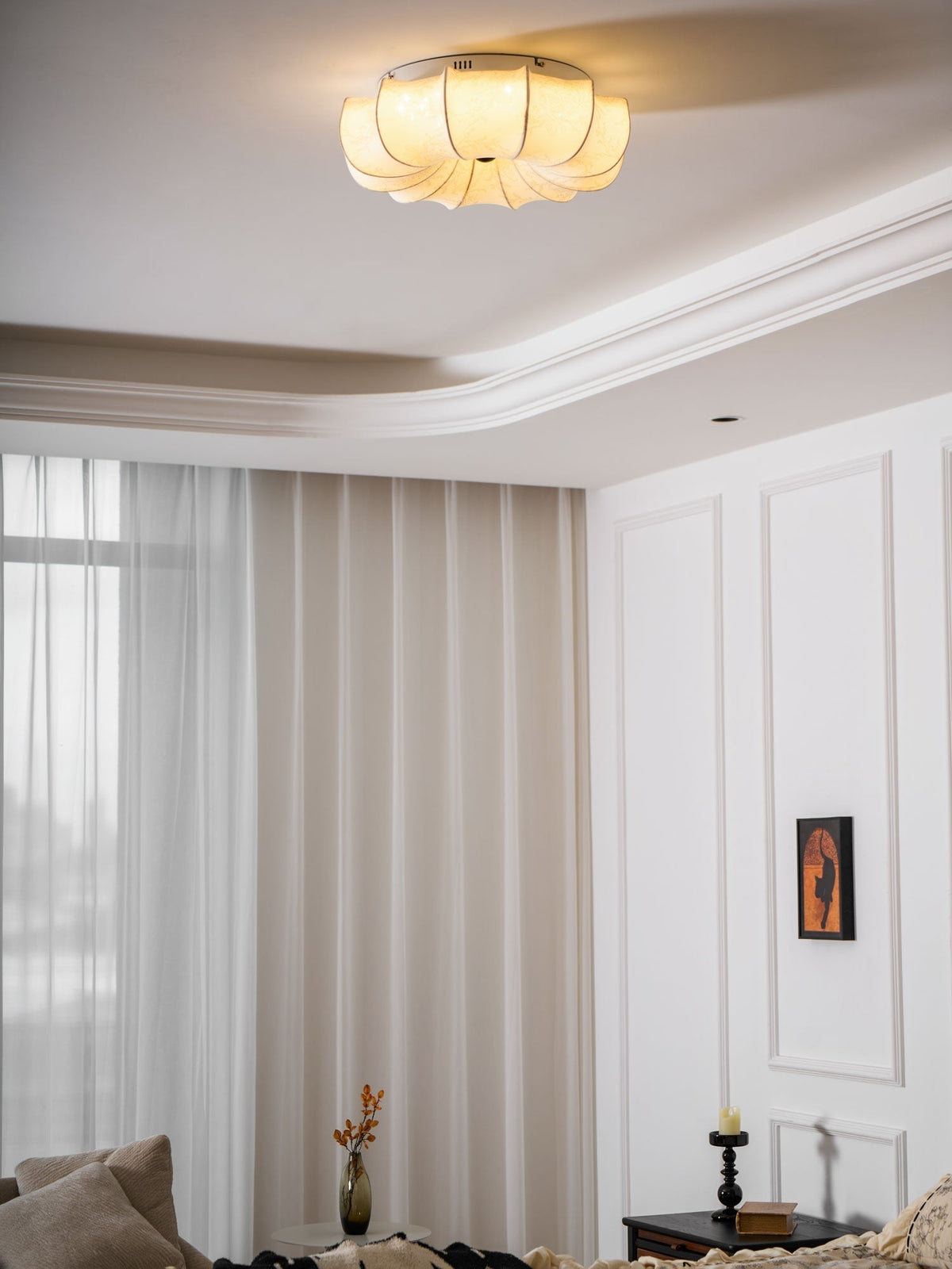 Vivaria Premium Noordse kunst houten katoenen plafondlamp