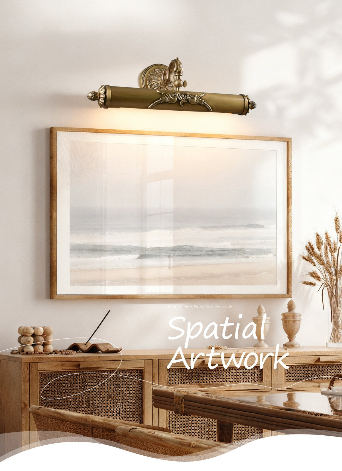 Casuaria Beam messing wandlamp