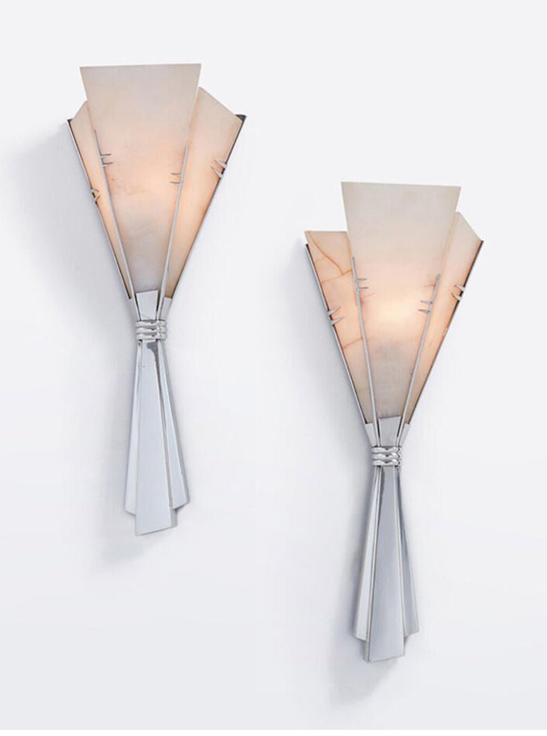 Aura albast Fan wandlamp