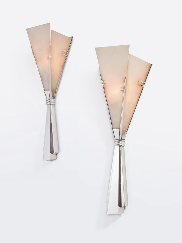 Aura albast Fan wandlamp