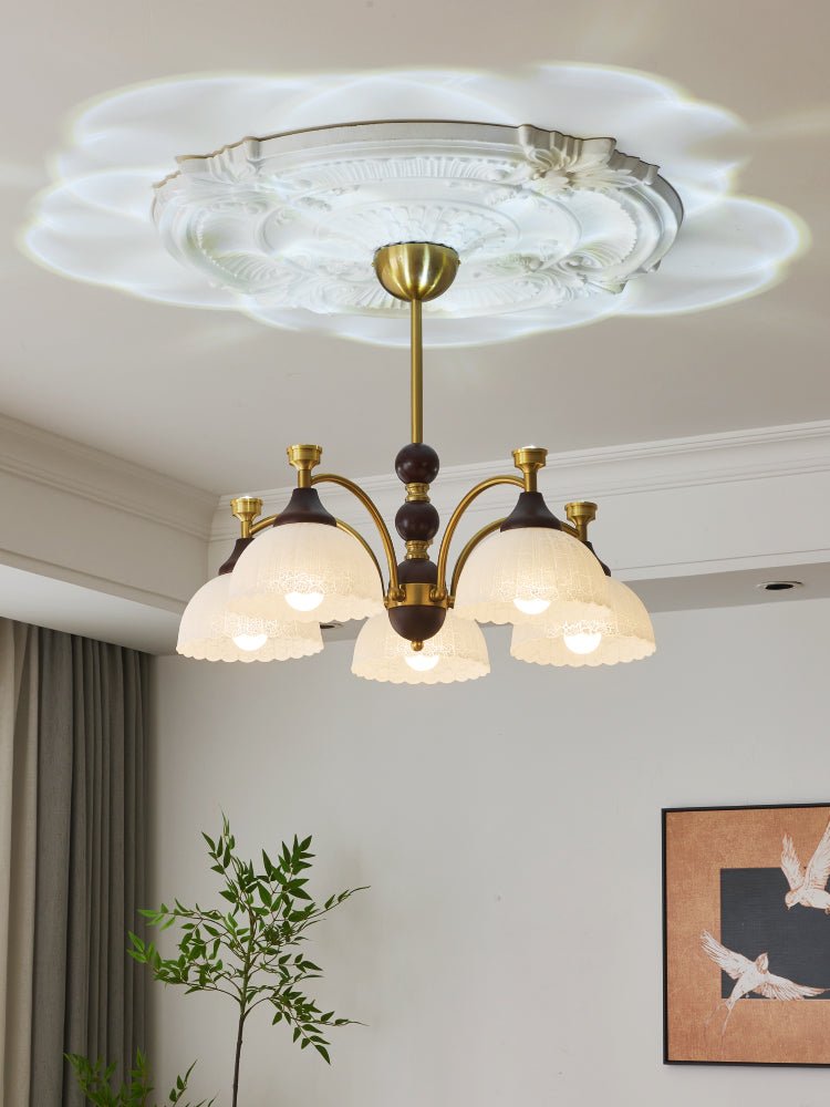 Vosolir Traditionele Elegantie Houten Kroonluchter