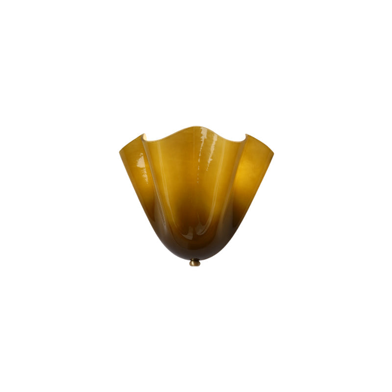 Veleina wandlamp met glazen kap