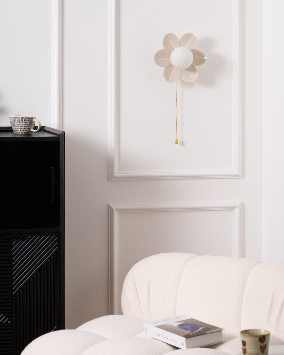 Bov Noordse kunst Flowers hars wandlamp