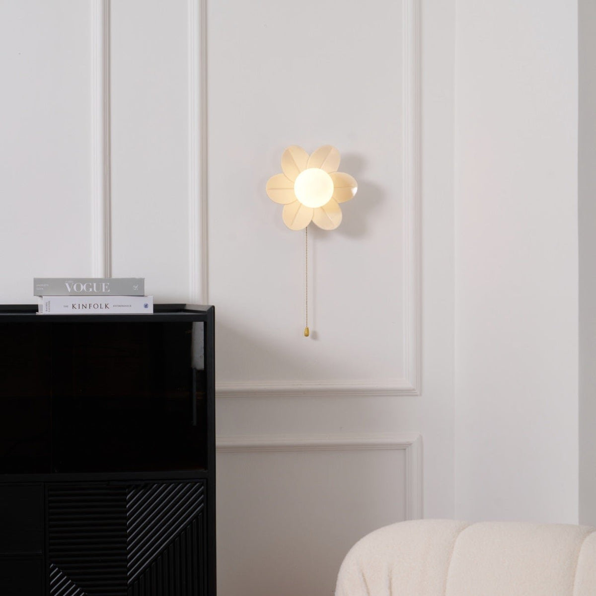 Bov Noordse kunst Flowers hars wandlamp
