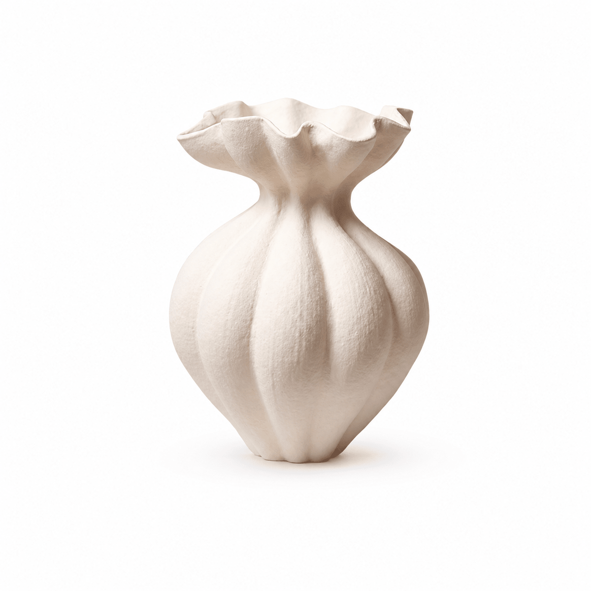Fluted Bloom keramiek Vaas