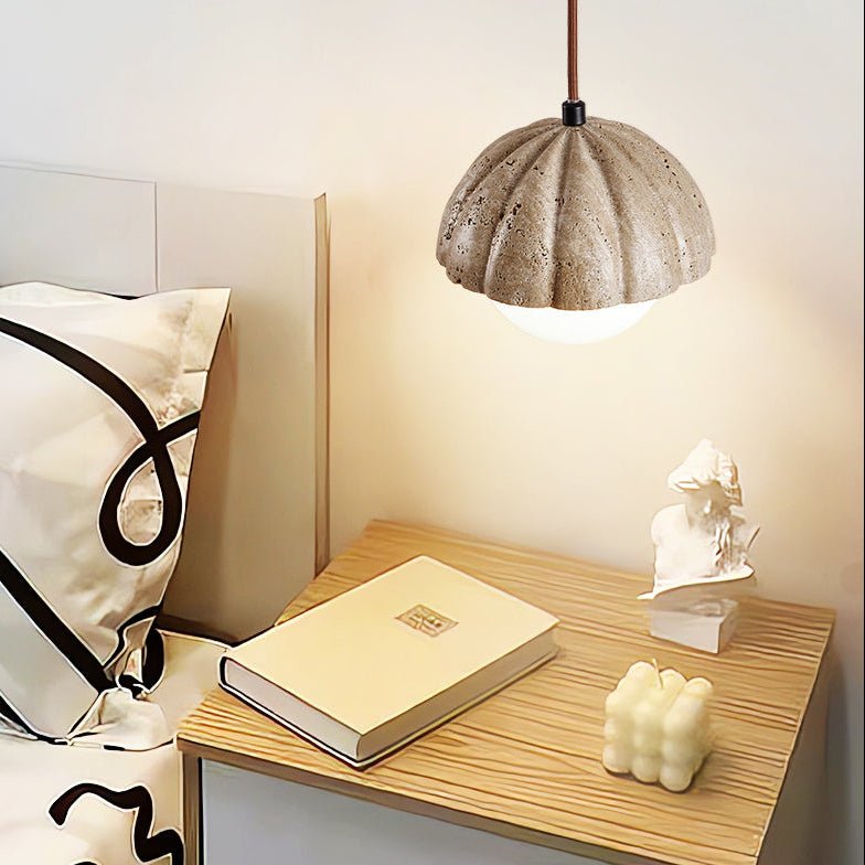 Marovek hanglamp met geribbelde orb