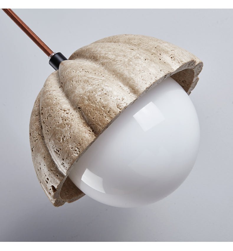 Marovek hanglamp met geribbelde orb