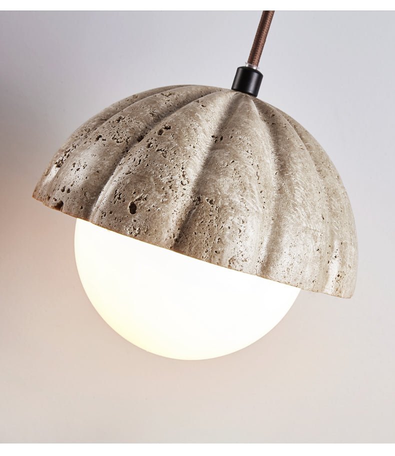 Marovek hanglamp met geribbelde orb