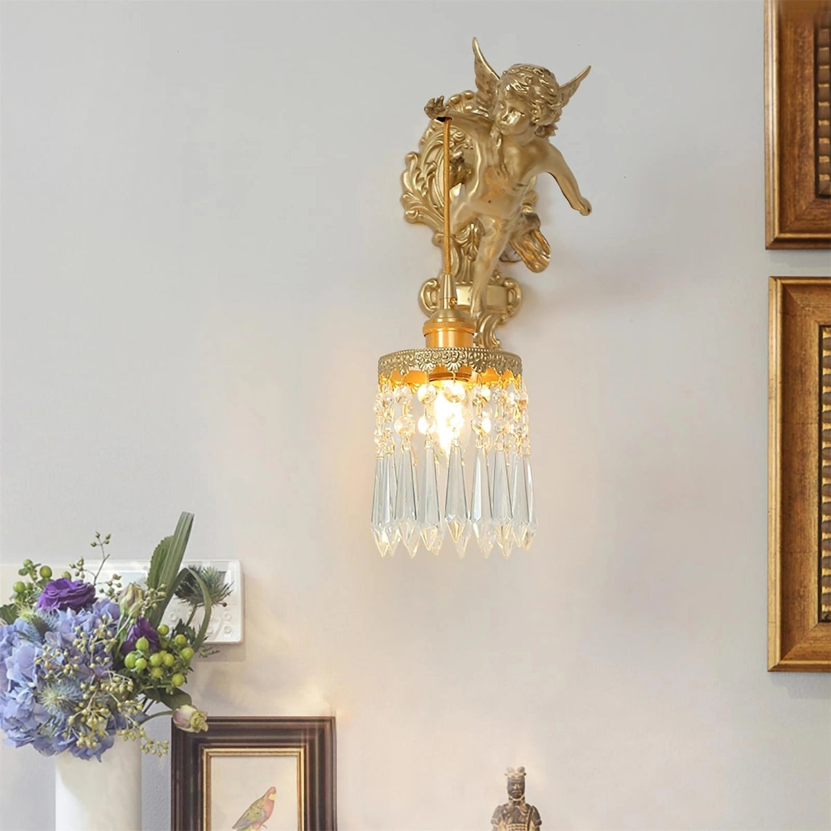 Bex Flying Angel wandlamp van glas