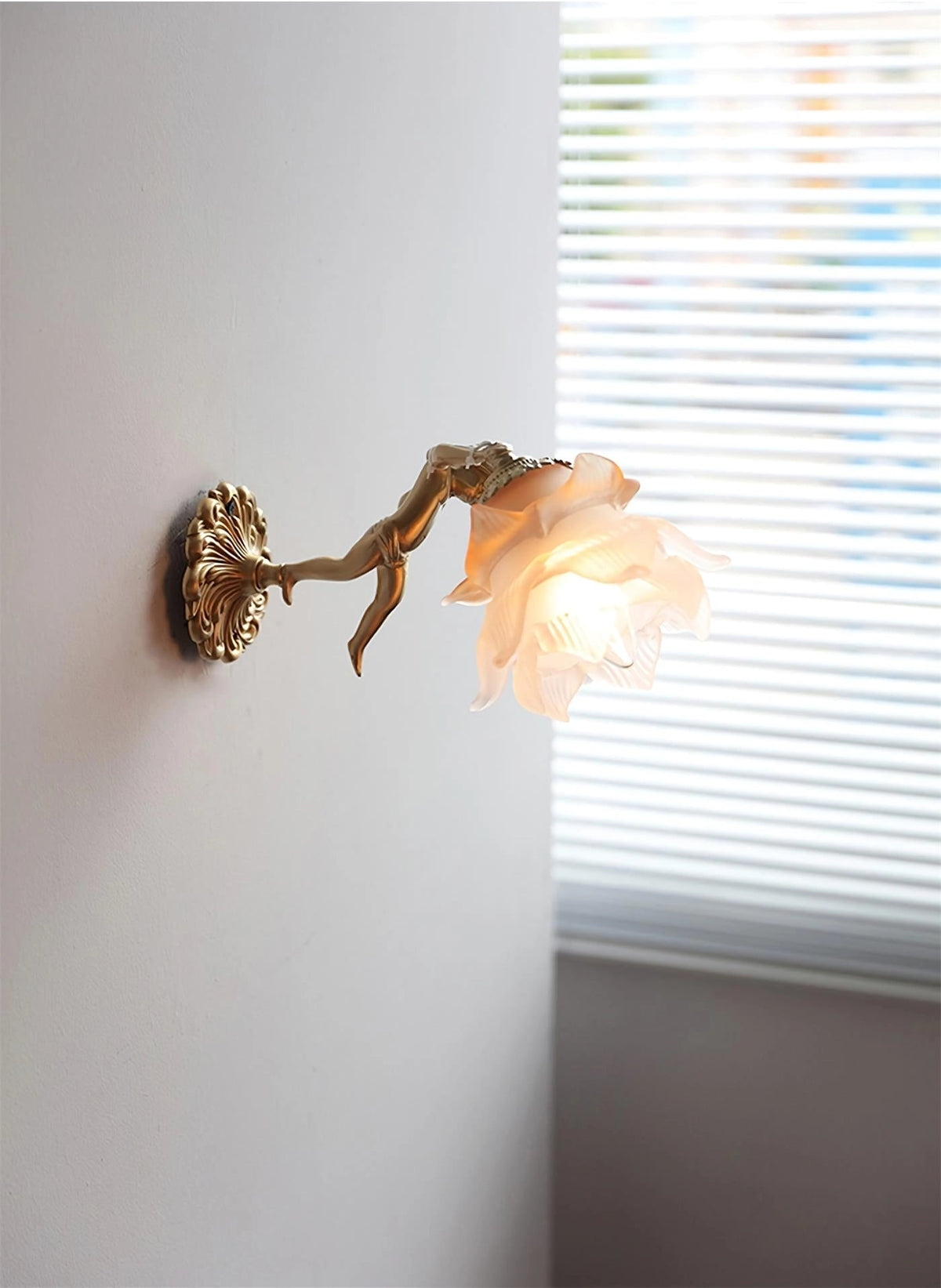 Bex Flying Angel wandlamp van glas