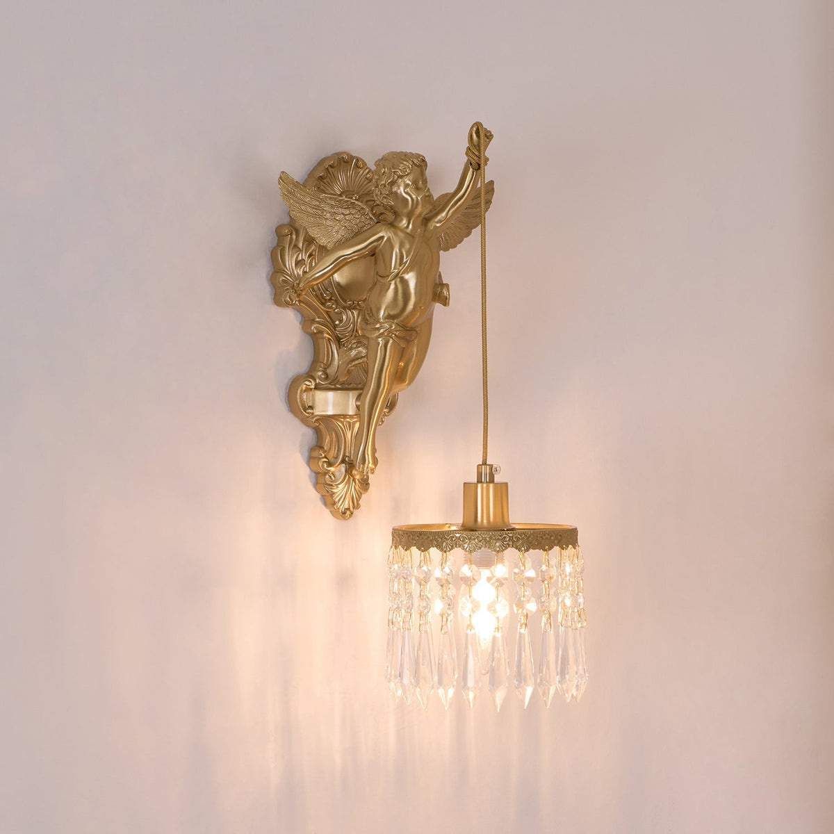 Bex Flying Angel wandlamp van glas