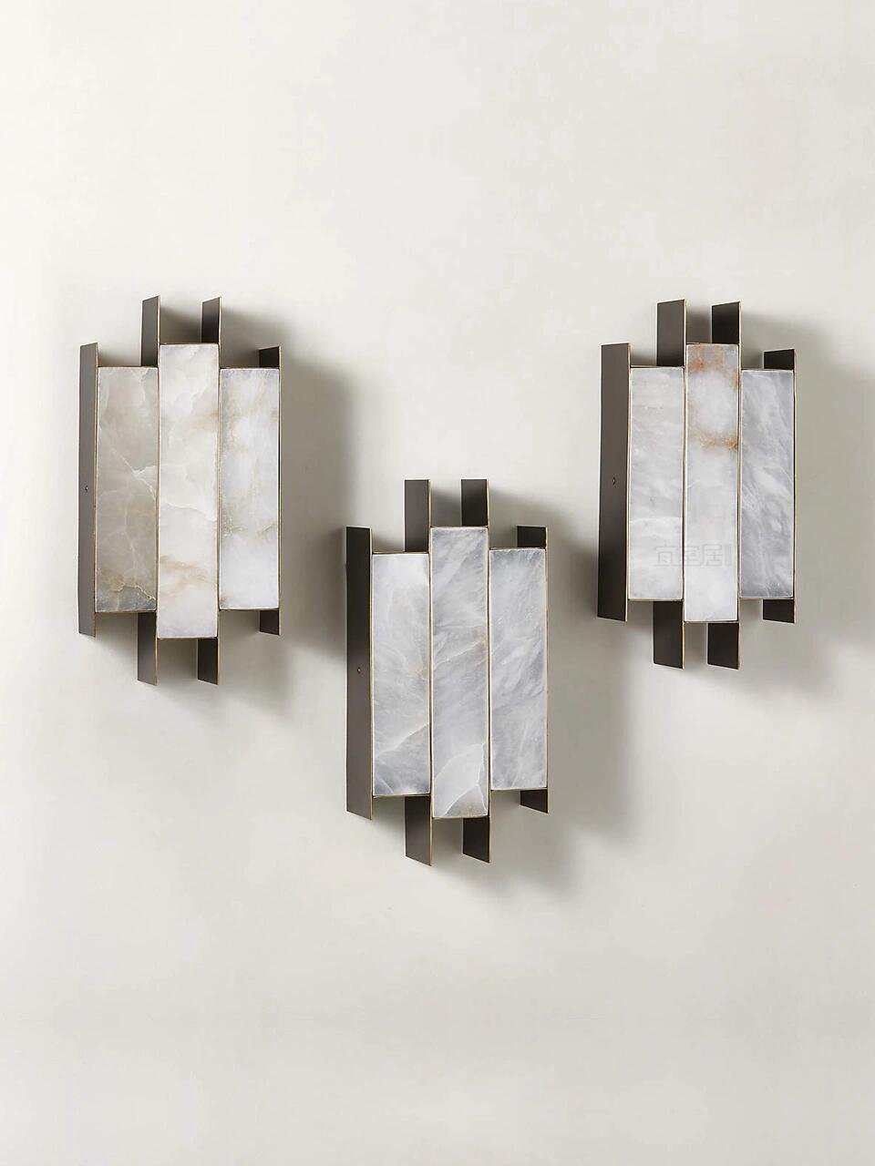 Finto Panel Moderne wandlamp met albast