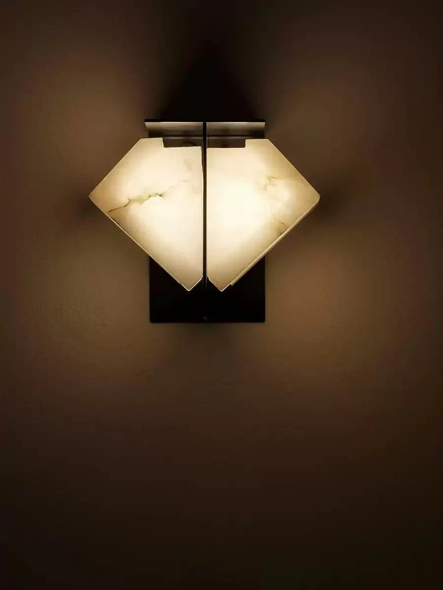 Albanelia Halo albasten wandlamp