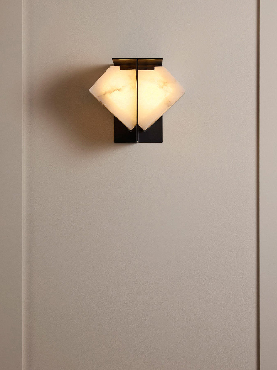 Albanelia Halo albasten wandlamp