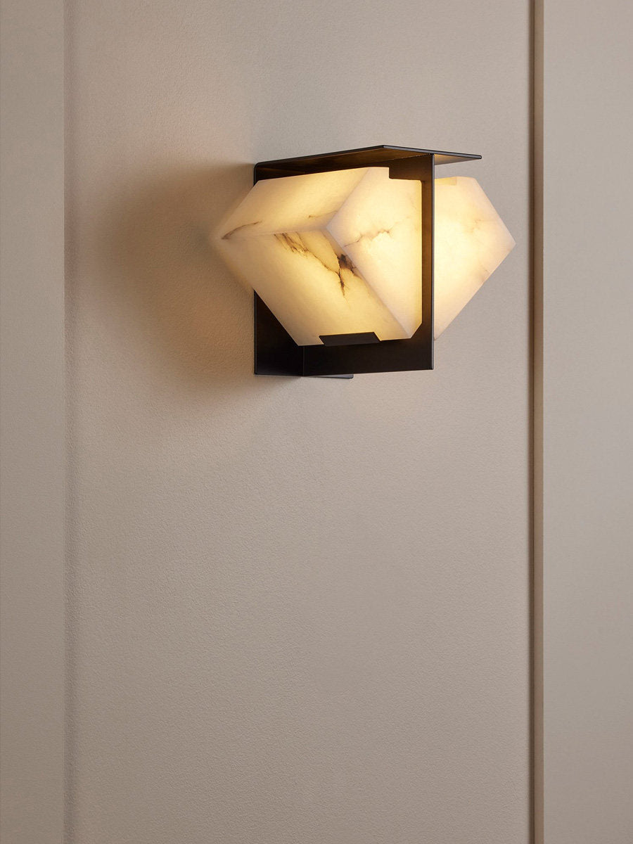 Albanelia Halo albasten wandlamp