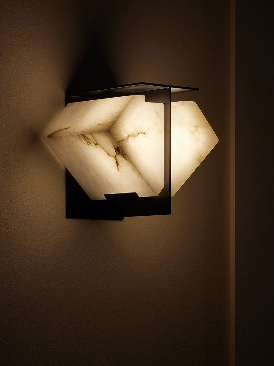 Albanelia Halo albasten wandlamp