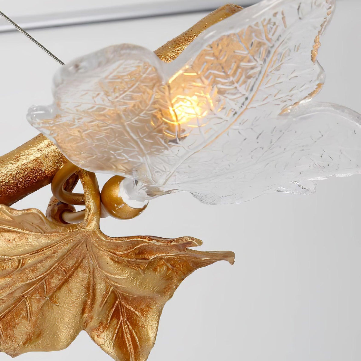 Liorivielle hanglamp met glazen kap
