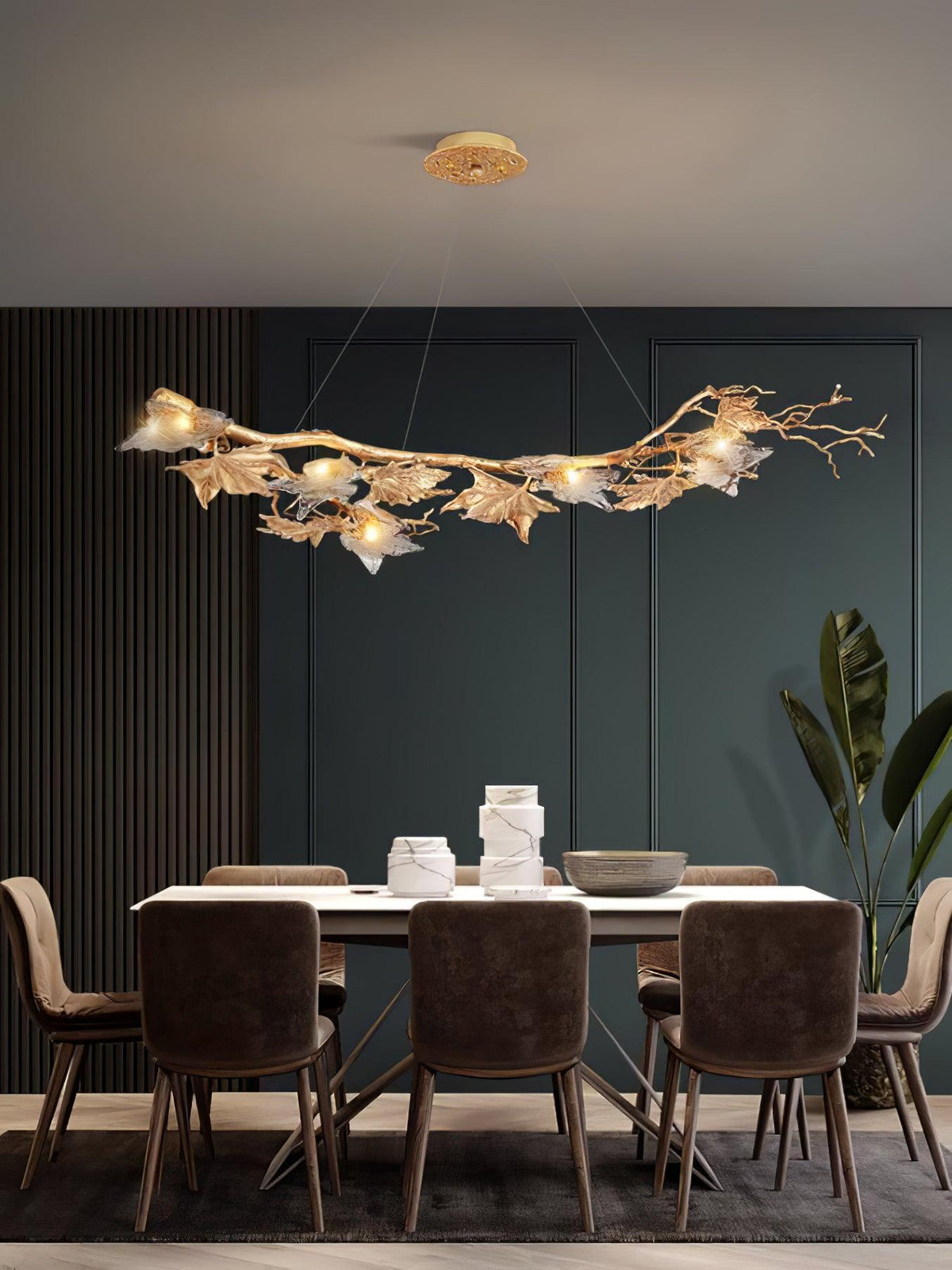 Liorivielle hanglamp met glazen kap