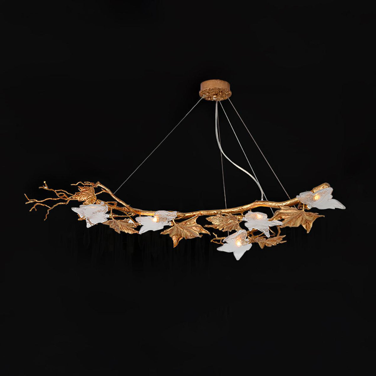 Liorivielle hanglamp met glazen kap