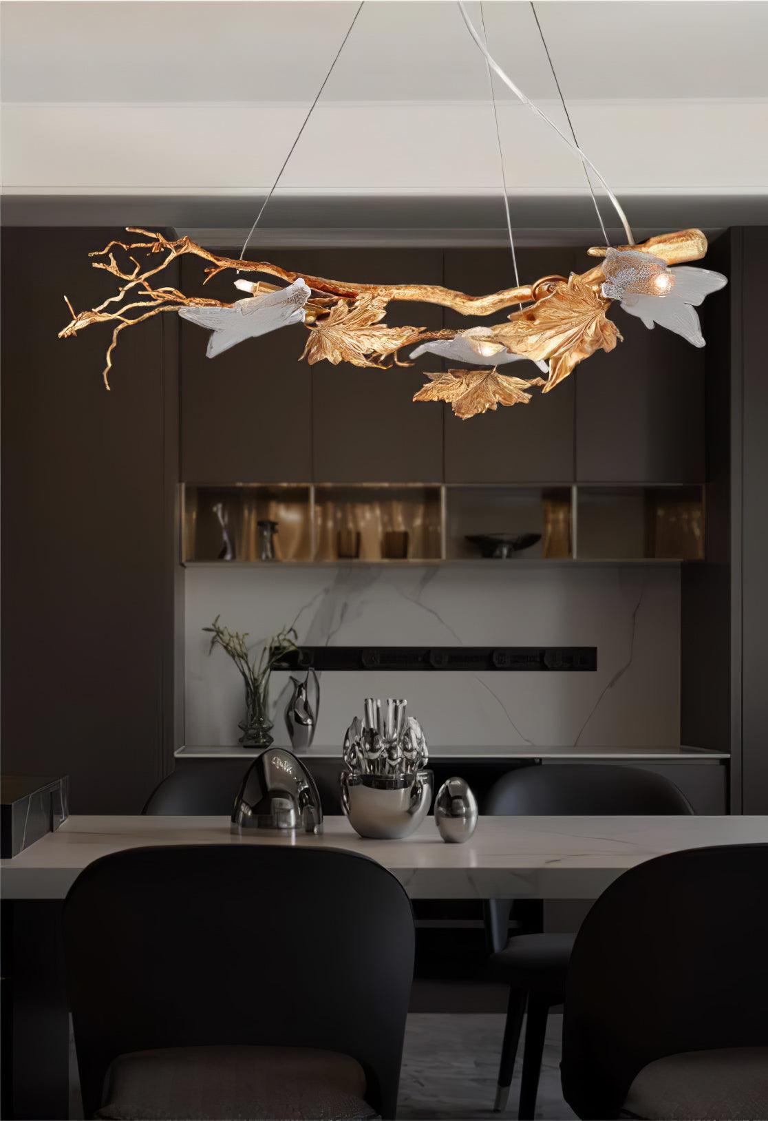 Liorivielle hanglamp met glazen kap