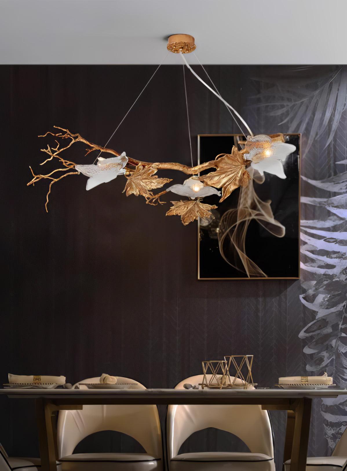 Liorivielle hanglamp met glazen kap