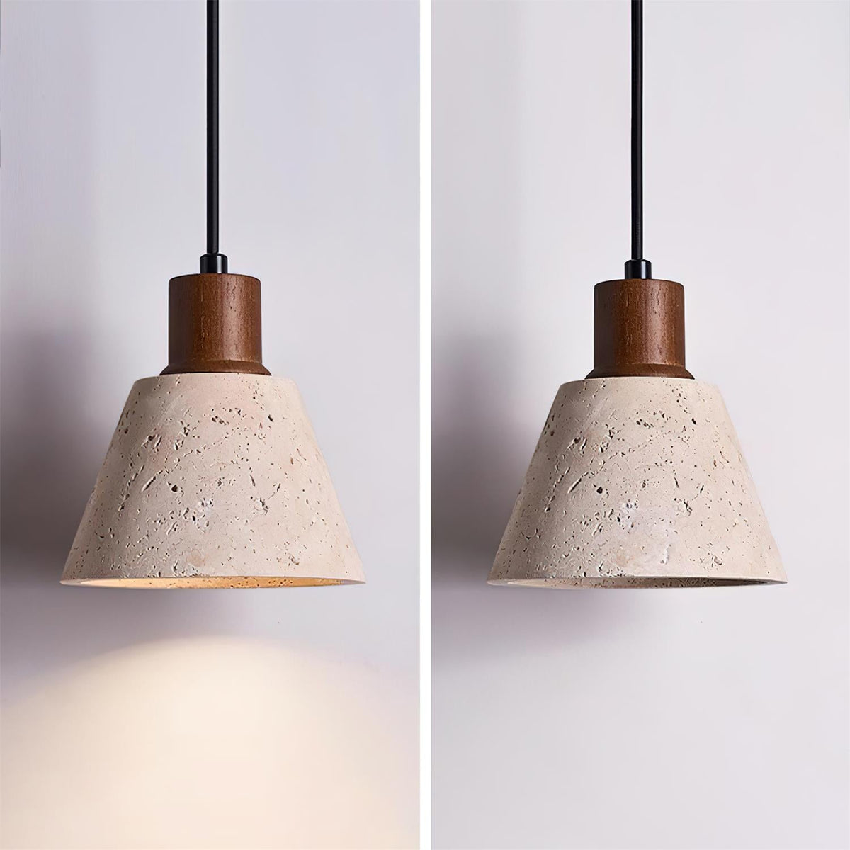 Caven hanglamp travertin Cluster