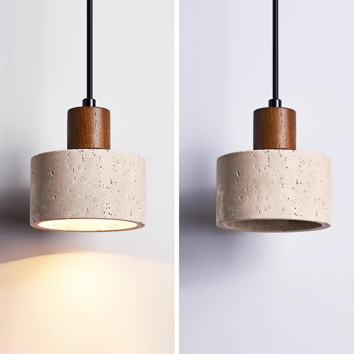 Caven hanglamp travertin Cluster