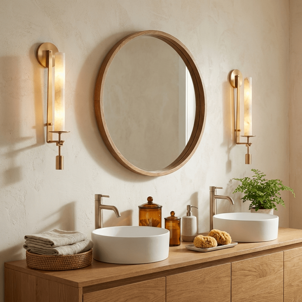 Albasten wandlamp Frans classicisme
