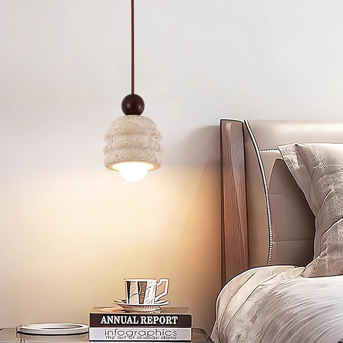 Tavinenne travertin Ripple hanglamp