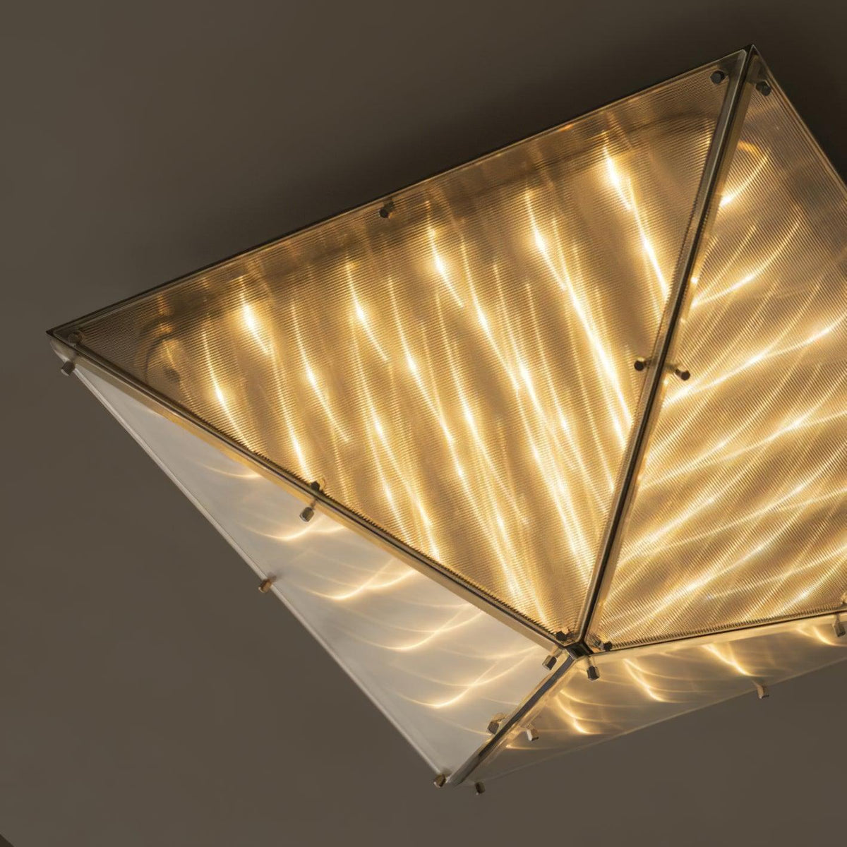 Facet Moderne hanglamp van glas met chrome afwerking