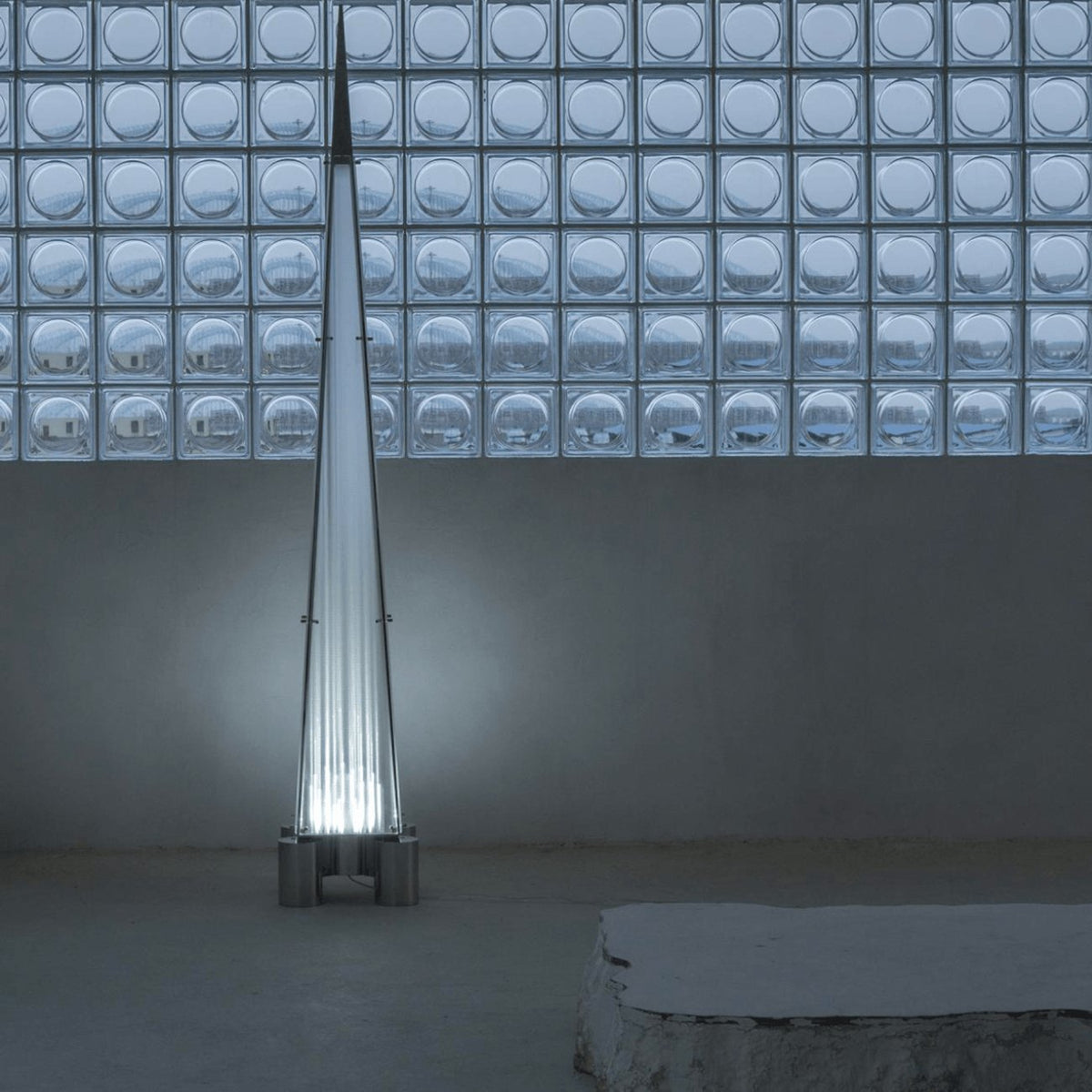 Velelira Moderne vloerlamp met glazen kap