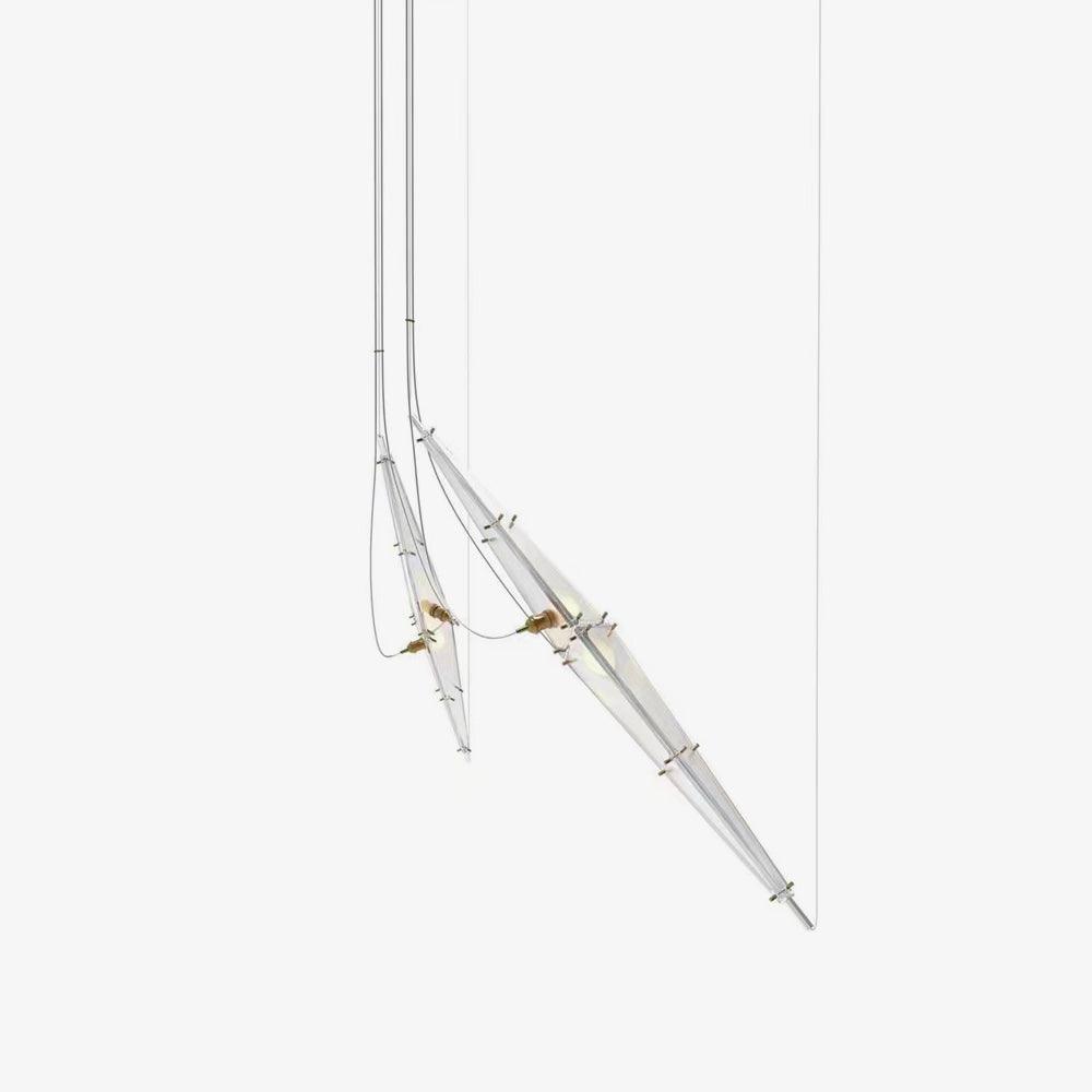 Adan moderne hanglamp met minimalistisch kunstwerk