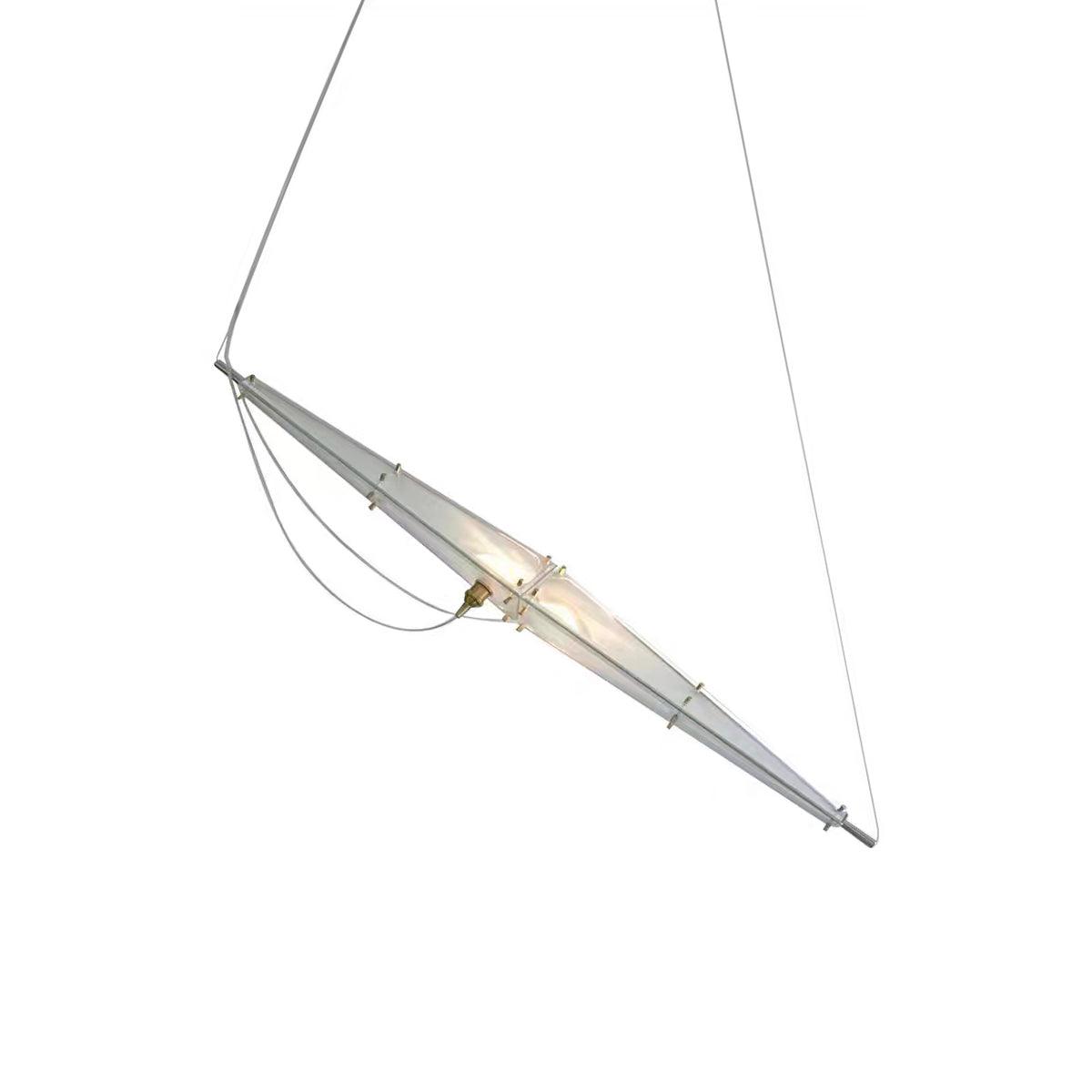 Adan moderne hanglamp met minimalistisch kunstwerk