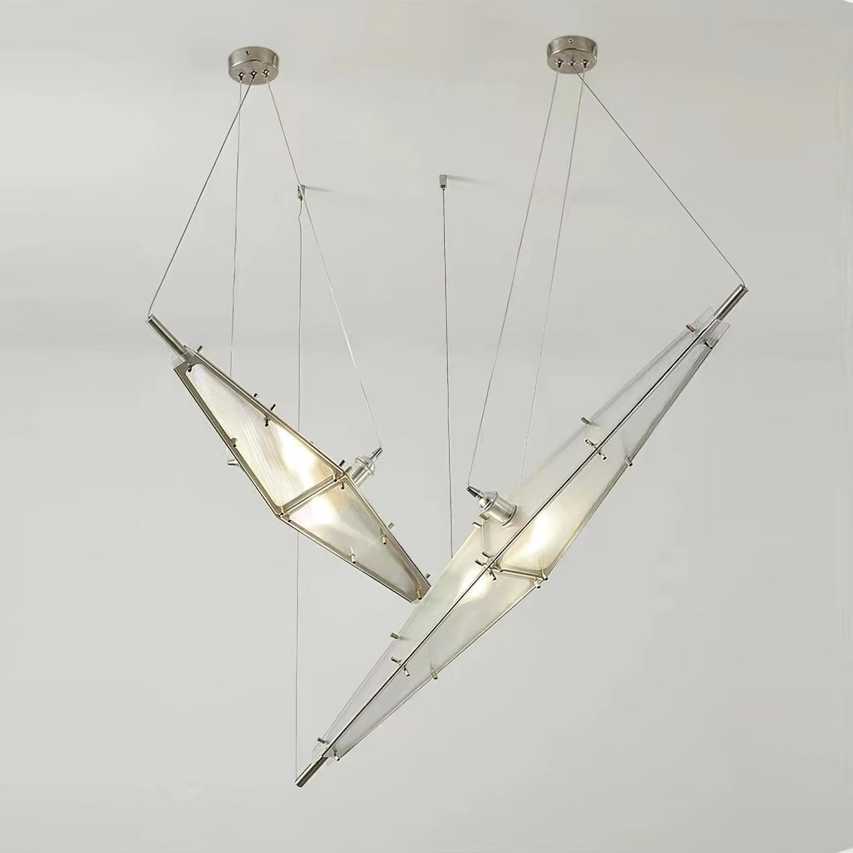 Adan moderne hanglamp met minimalistisch kunstwerk