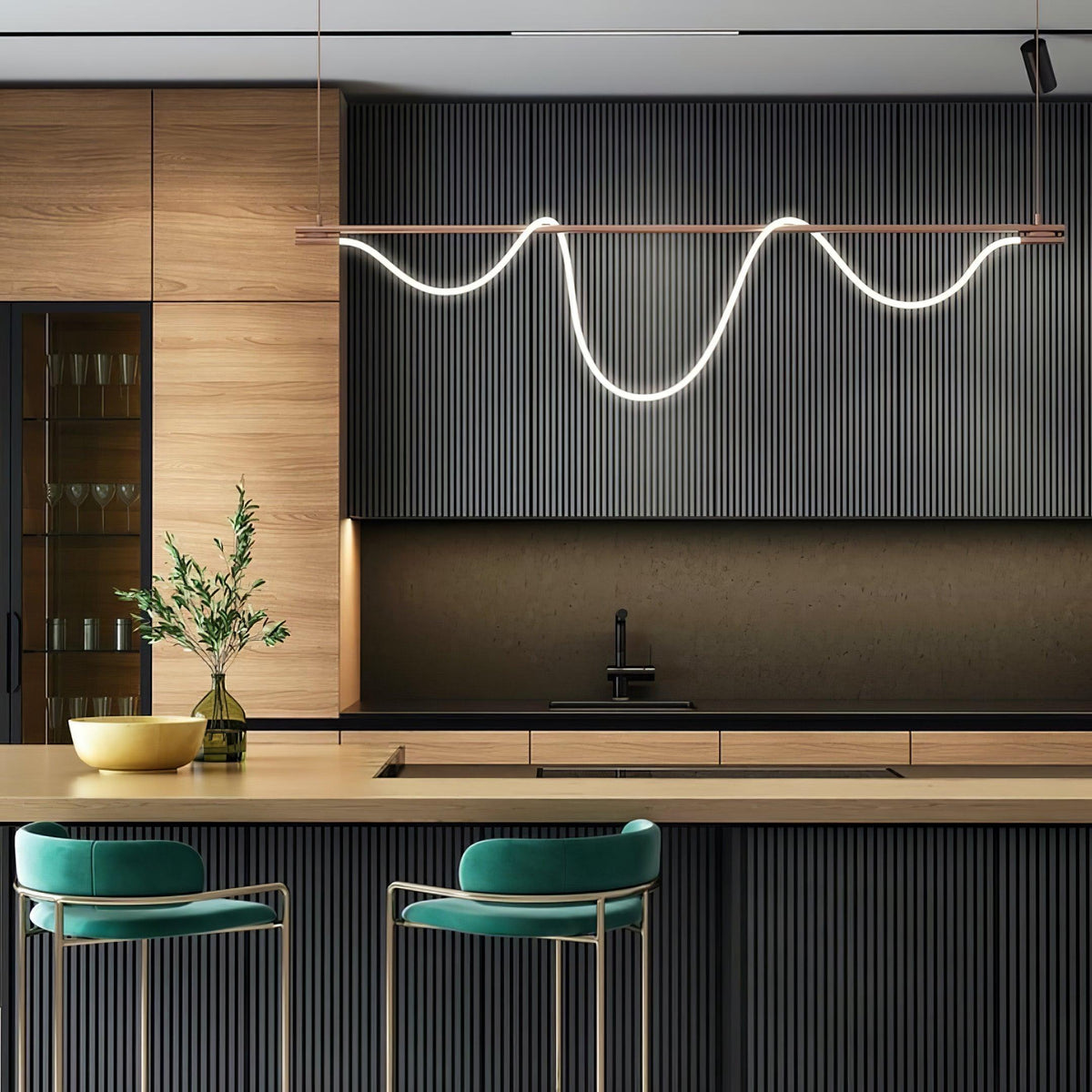 Vocor Kroonluchter Flexibel Silicone Curve Modern Elegant