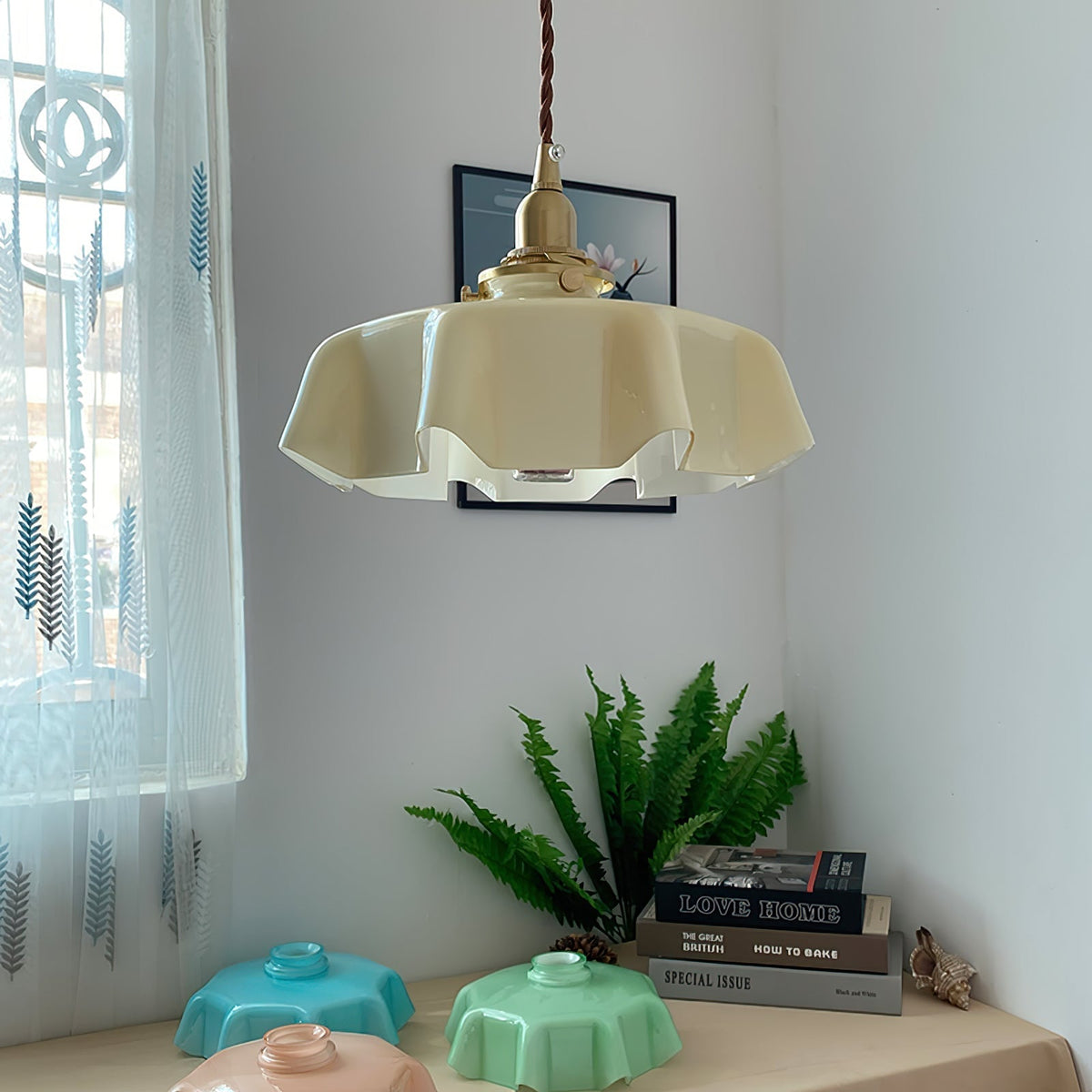 Liorivora hanglamp French Flower voor eetkamer